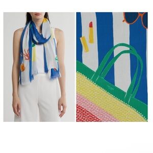 Kate Spade BEACH  TOWEL Print Long Scrave